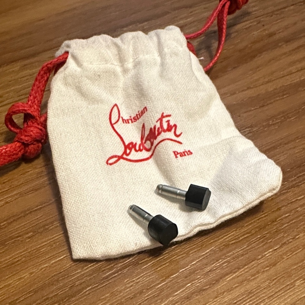 Christian Louboutin Black Heel Tips